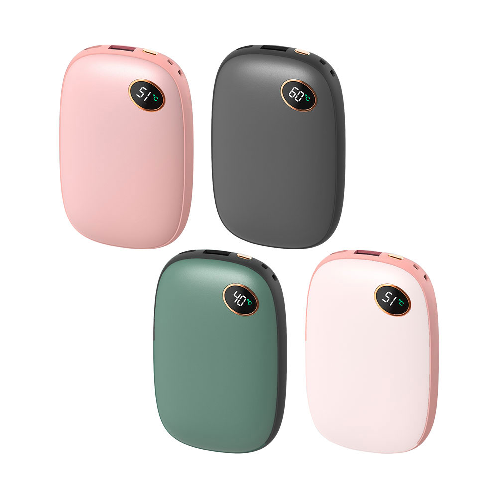 u-ta 液晶顯示USB三檔調溫暖手寶行動電源YT10000(可調單雙面發熱)