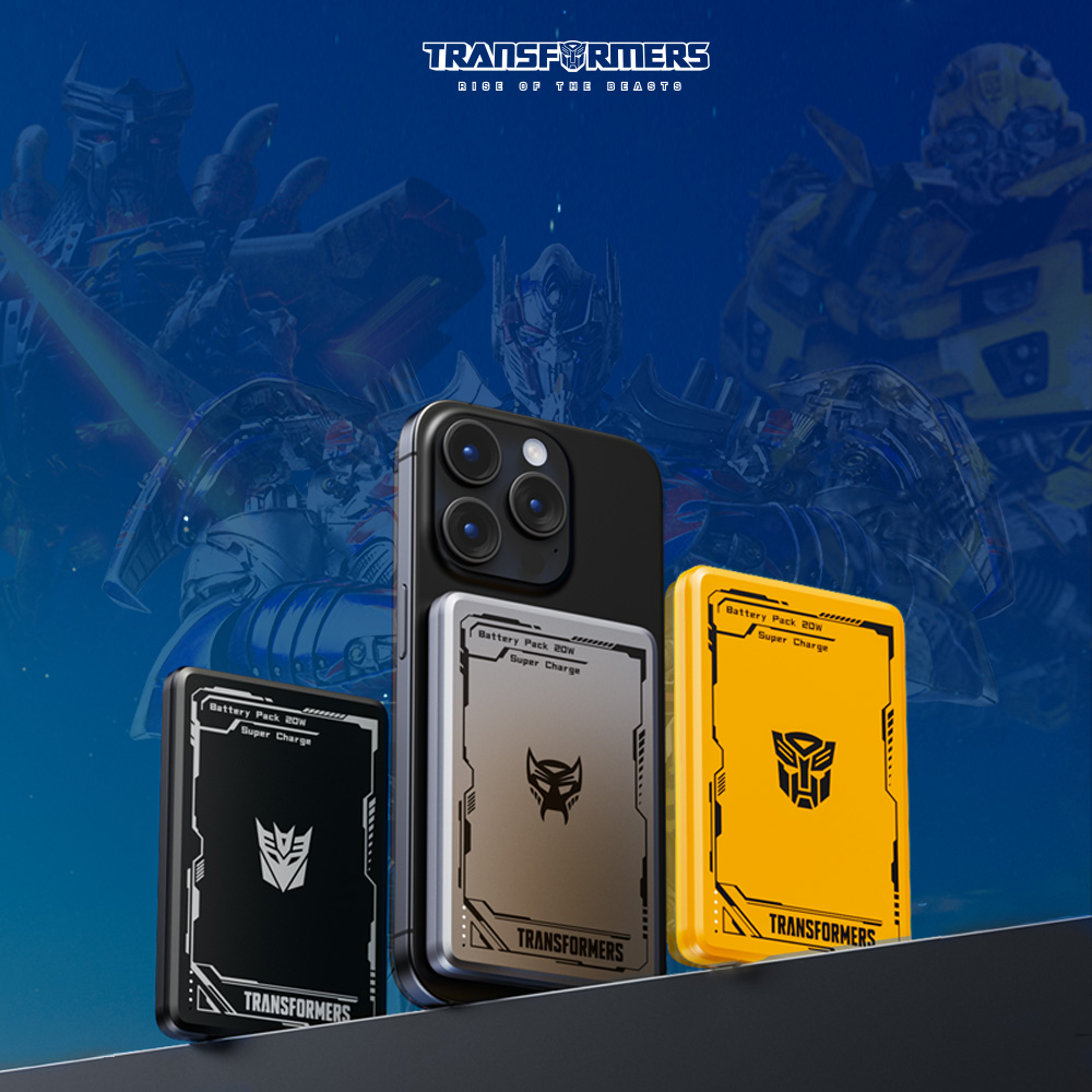 TRANSFORMERS 變形金剛 超薄型 磁吸無線充電行動電源(可登機)