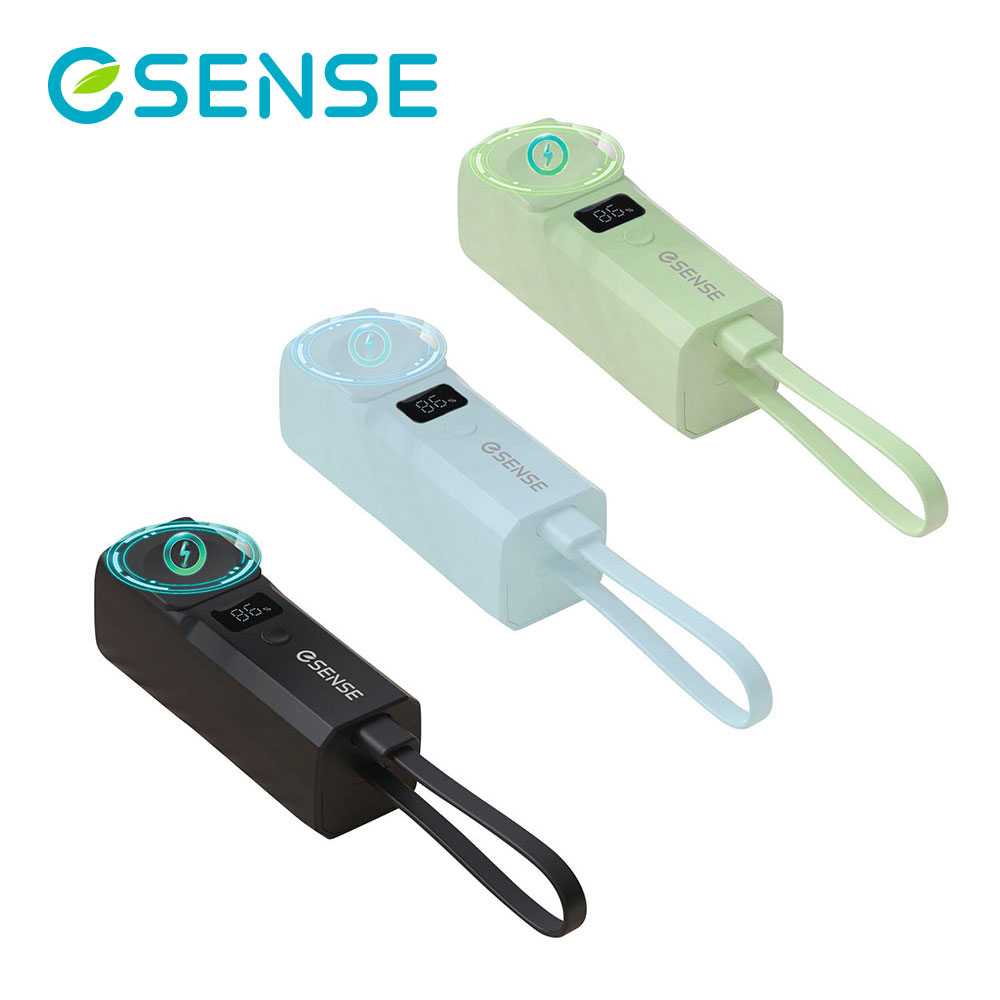 Esense 逸盛 免帶線無線PD快充行動電源5000mAh(18.5Wh)