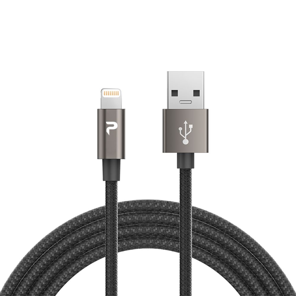 PERFEKT - Apple原廠認證 Lightning 鋁合金編織線 (120cm) - 深太空灰