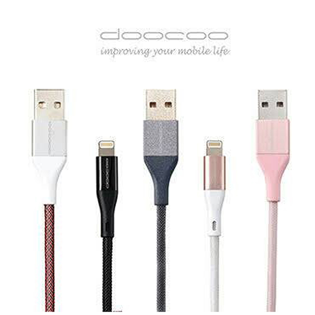 doocoo Apple Lightning MFi 鋁合金編織充電傳輸線-120CM