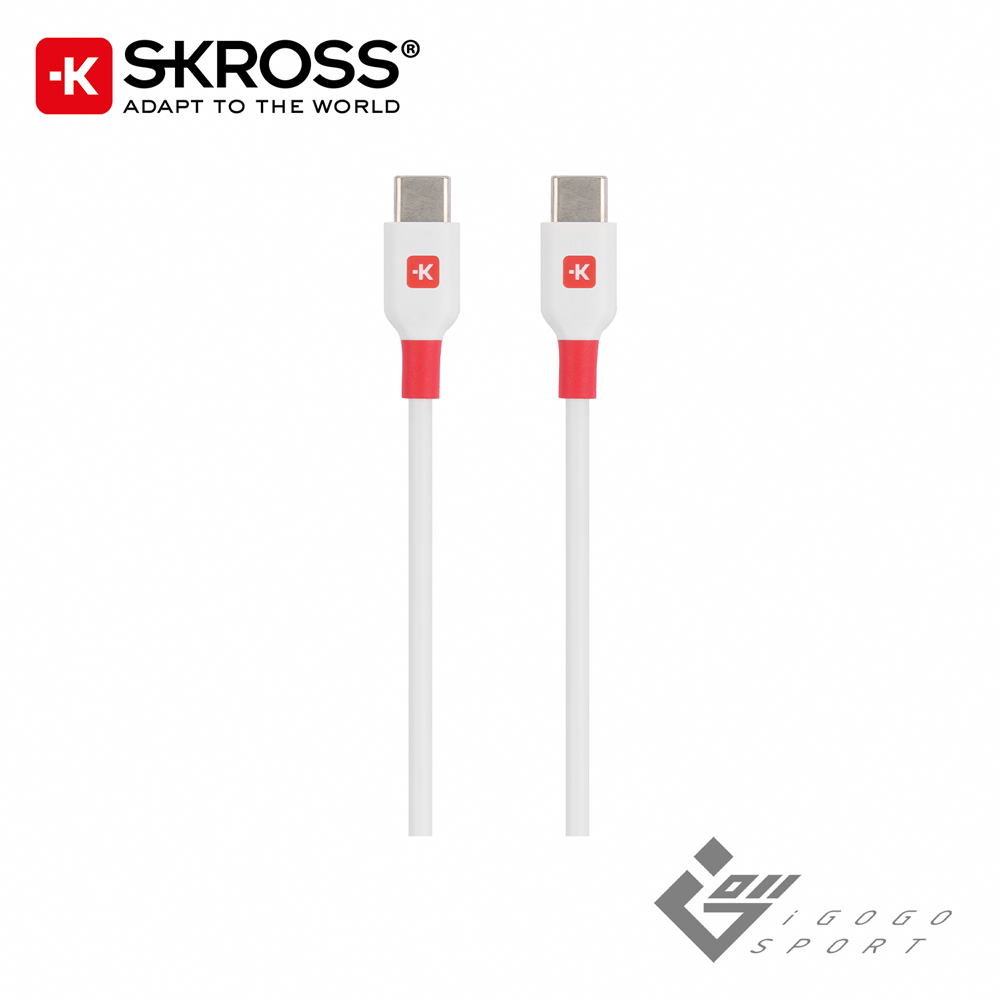 Skross 瑞士 Type-C to Type-C 傳輸充電線 2m