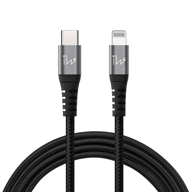 innowatt  MFi官方授權USB-C to Lightning C94快速充電編織傳輸線 (2米/黑灰)