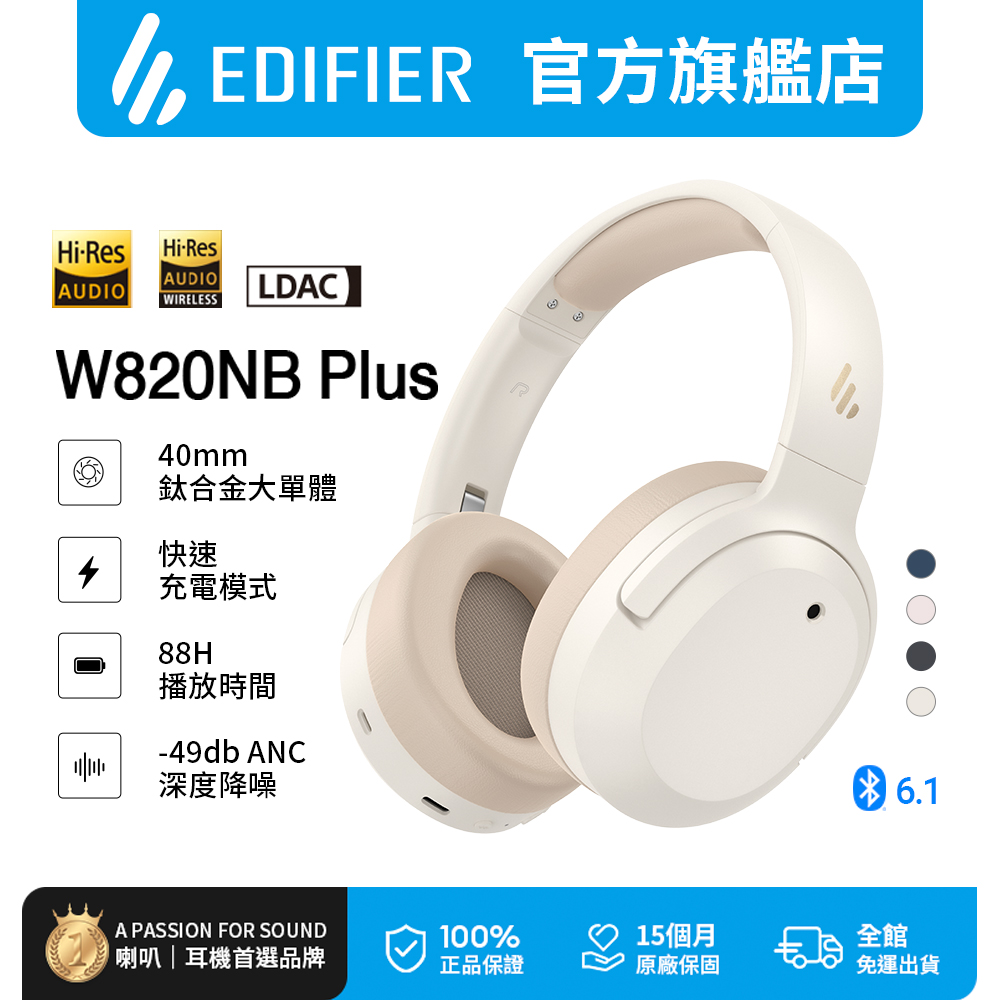 W820NB Plus 雙金標抗噪藍牙耳罩耳機