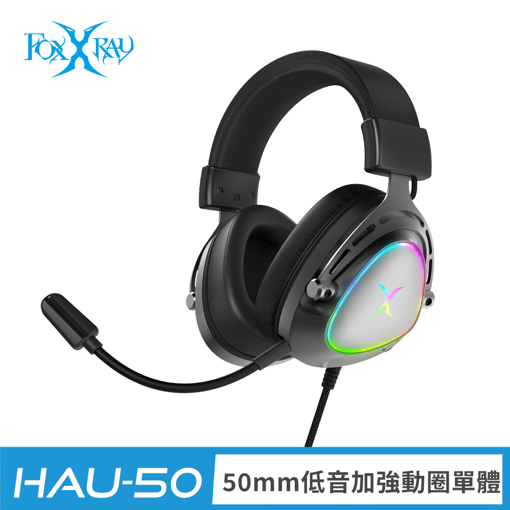 FOXXRAY 狐鐳 戰翼記憶棉耳罩電競耳麥(FXR-HAU-50)