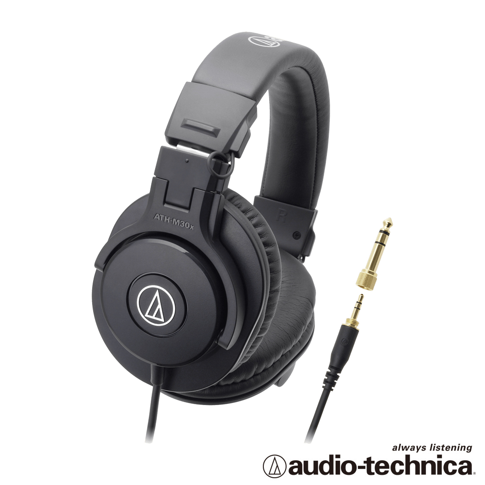 audio-technica 鐵三角 專業型監聽耳機 ATH-M30X