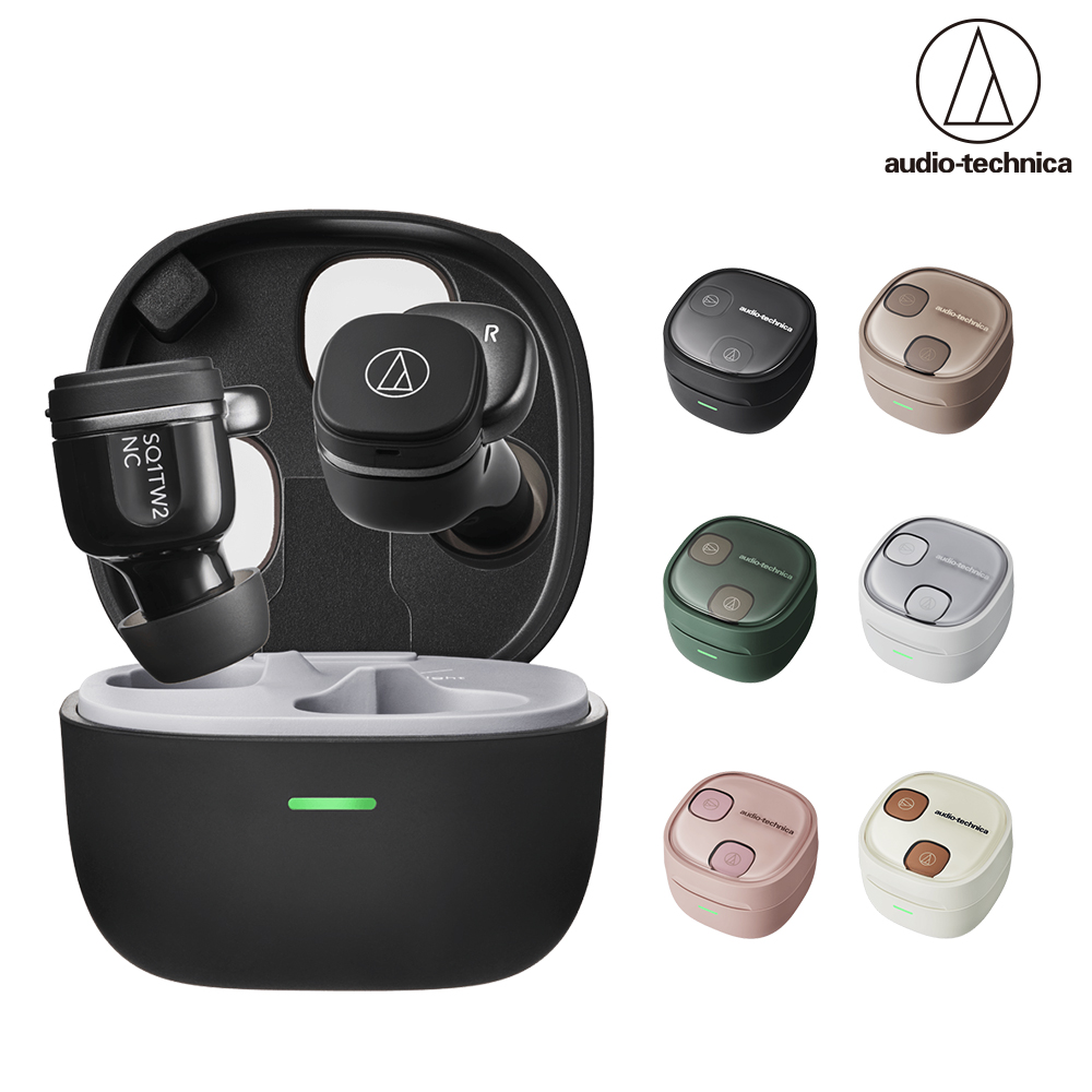 audio-technica 鐵三角 ATH-SQ1TW2NC 真無線耳機 +《鐵粉遛娃包》