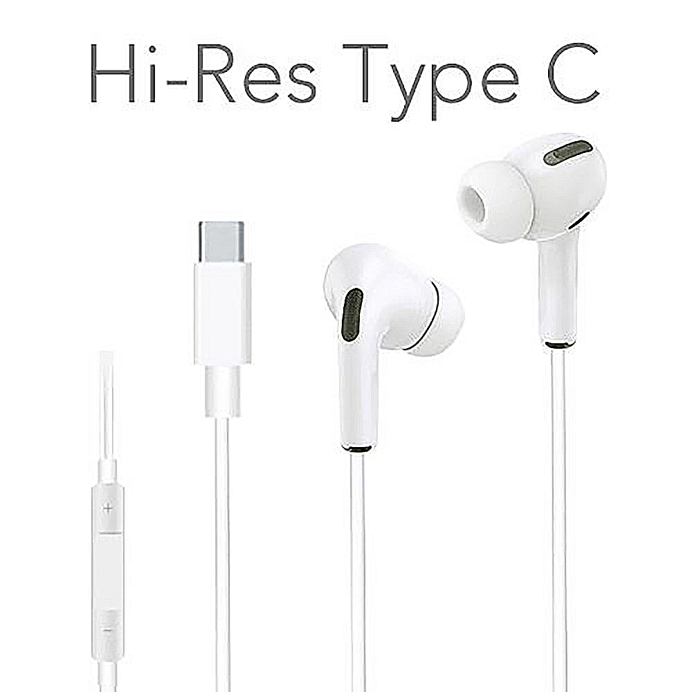 Hi-Res抗噪高音質 Type C 插頭耳機