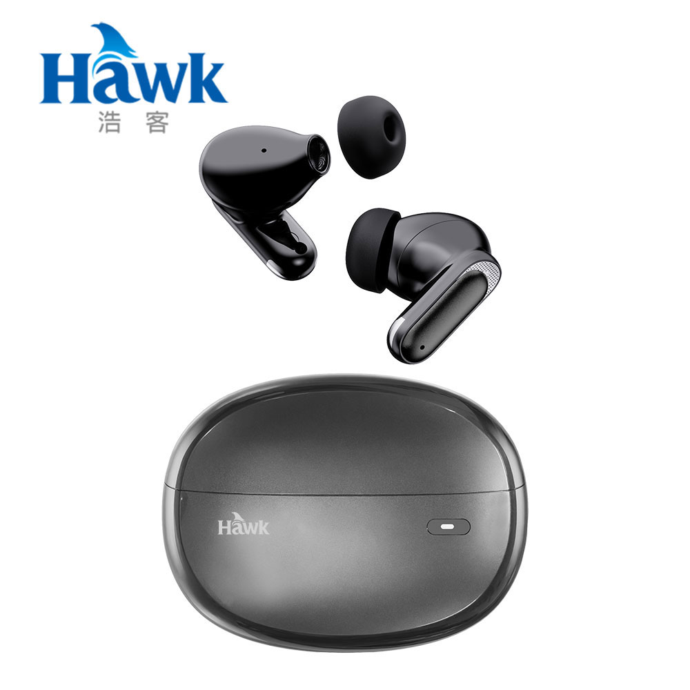 Hawk 浩客 W10入耳/半入耳可調式短柄無線藍牙耳機 (適用iPhone Apple 蘋果 安卓)