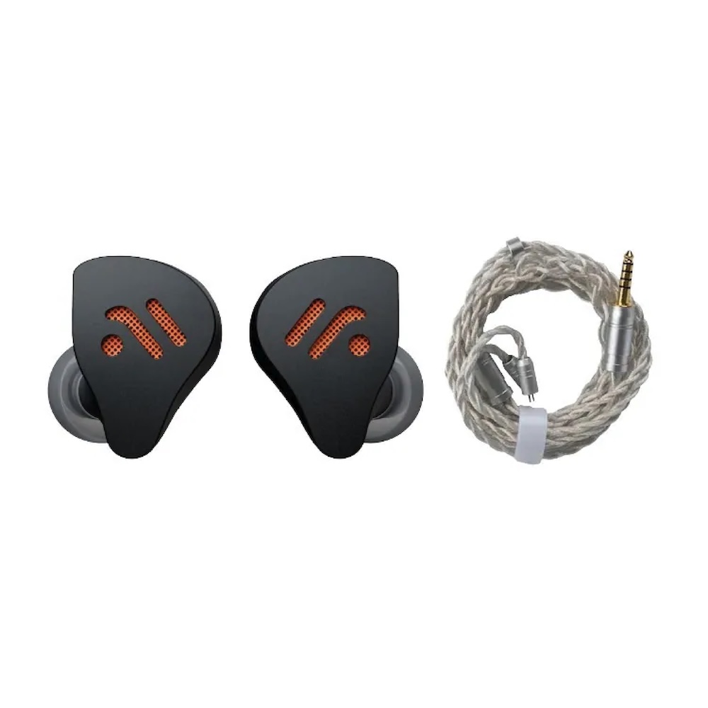 Fosi Audio IM4 入耳式監聽耳機套組 (附 4.4mm 耳機線) 曜石黑