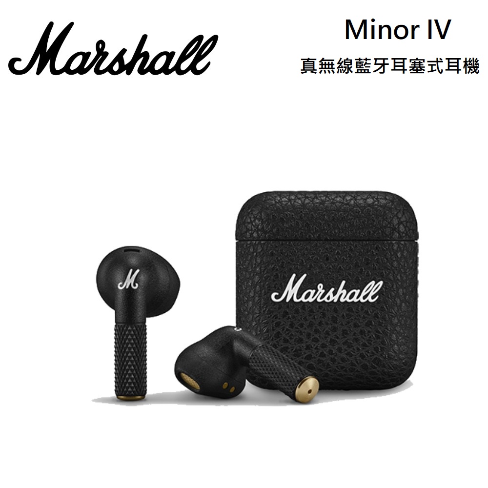 Marshall Minor IV Bluetooth 真無線藍牙耳塞式耳機-經典黑- PChome