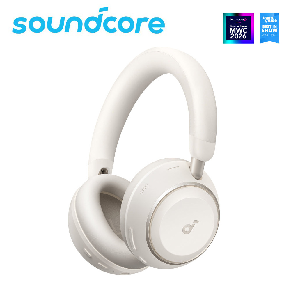 soundcore Space 2 主動降噪無線耳罩式耳機|月光白