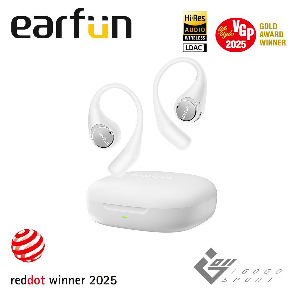 EarFun Open Jump 開放式藍牙耳機-白色