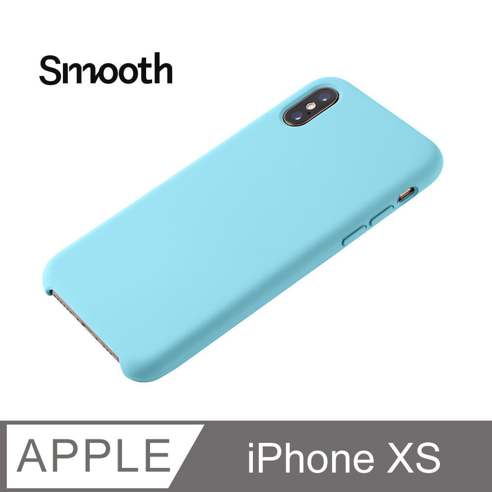 【液態矽膠殼】iPhone Xs 手機殼 iXs 保護殼 矽膠 軟殼 (天藍)