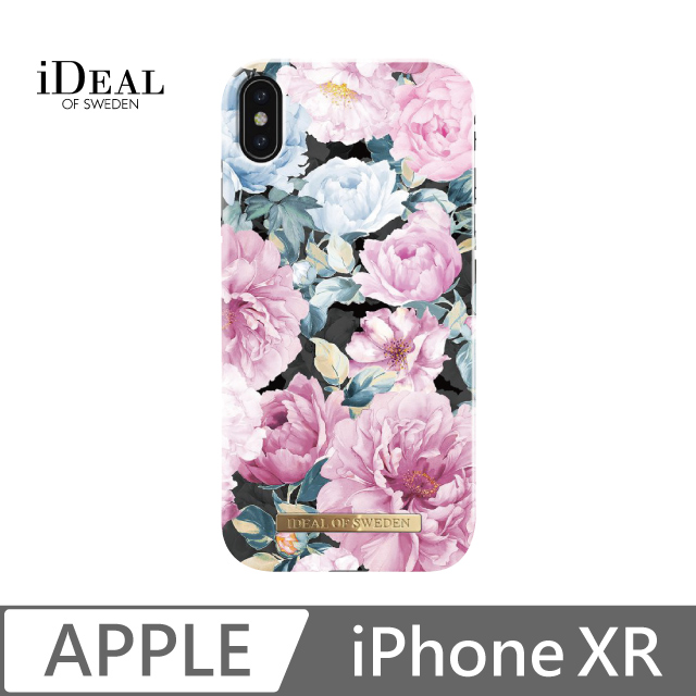IOS iPhone XR 北歐時尚瑞典流行手機殼-牡丹花園