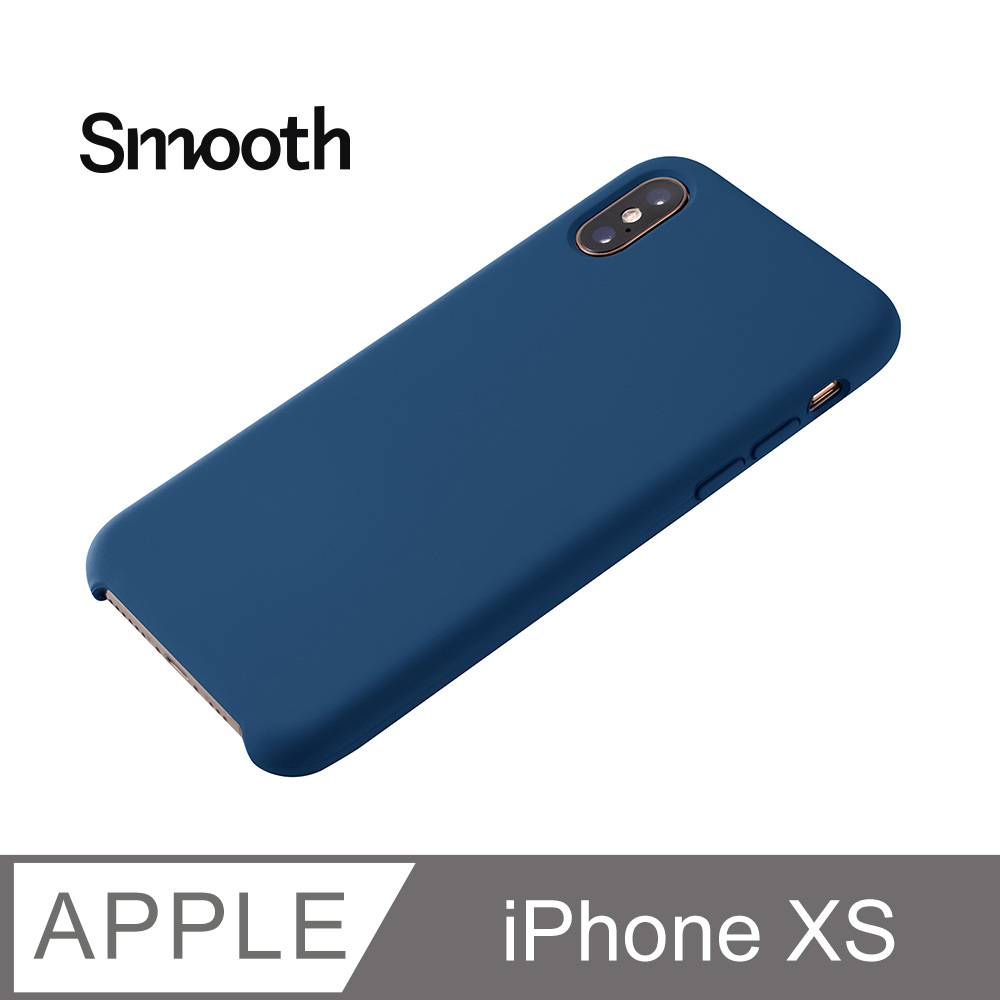 【液態矽膠殼】iPhone Xs 手機殼 iXs 保護殼 矽膠 軟殼 (藏青)