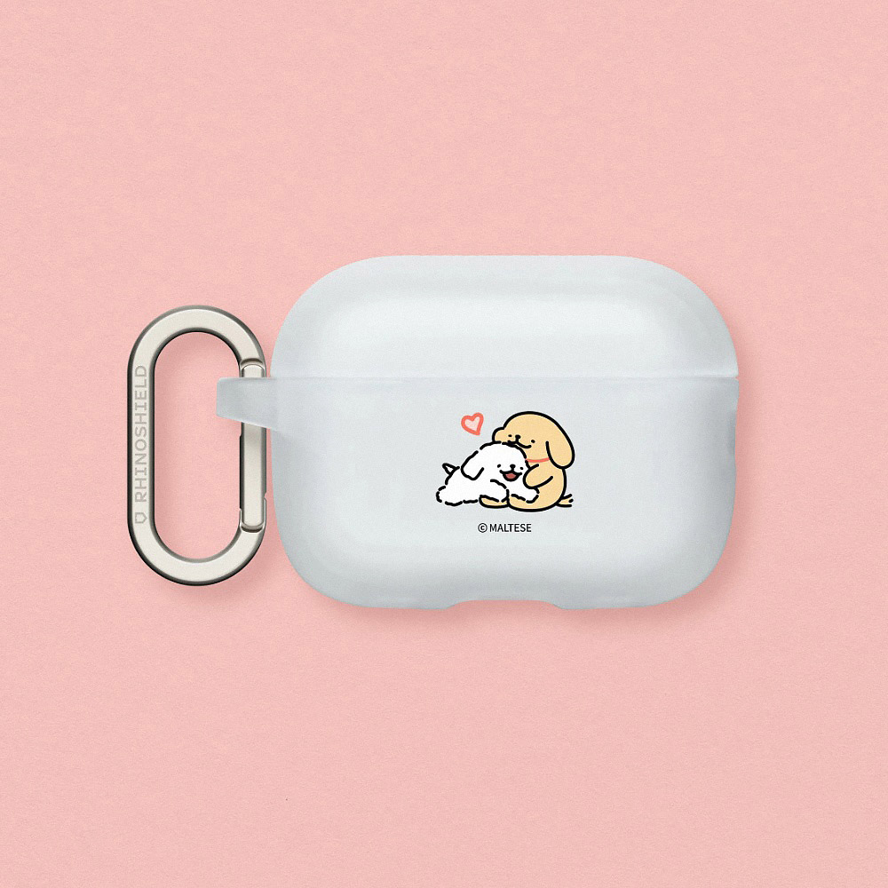 RHINOSHIELD 犀牛盾 AirPods Pro 3 防摔耳機保護殼|線條小狗系列-線條小狗討抱抱