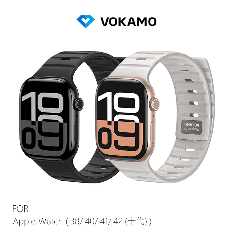 VOKAMO A Watch (38/40/41/42(十代)) 運動膚感矽膠錶帶