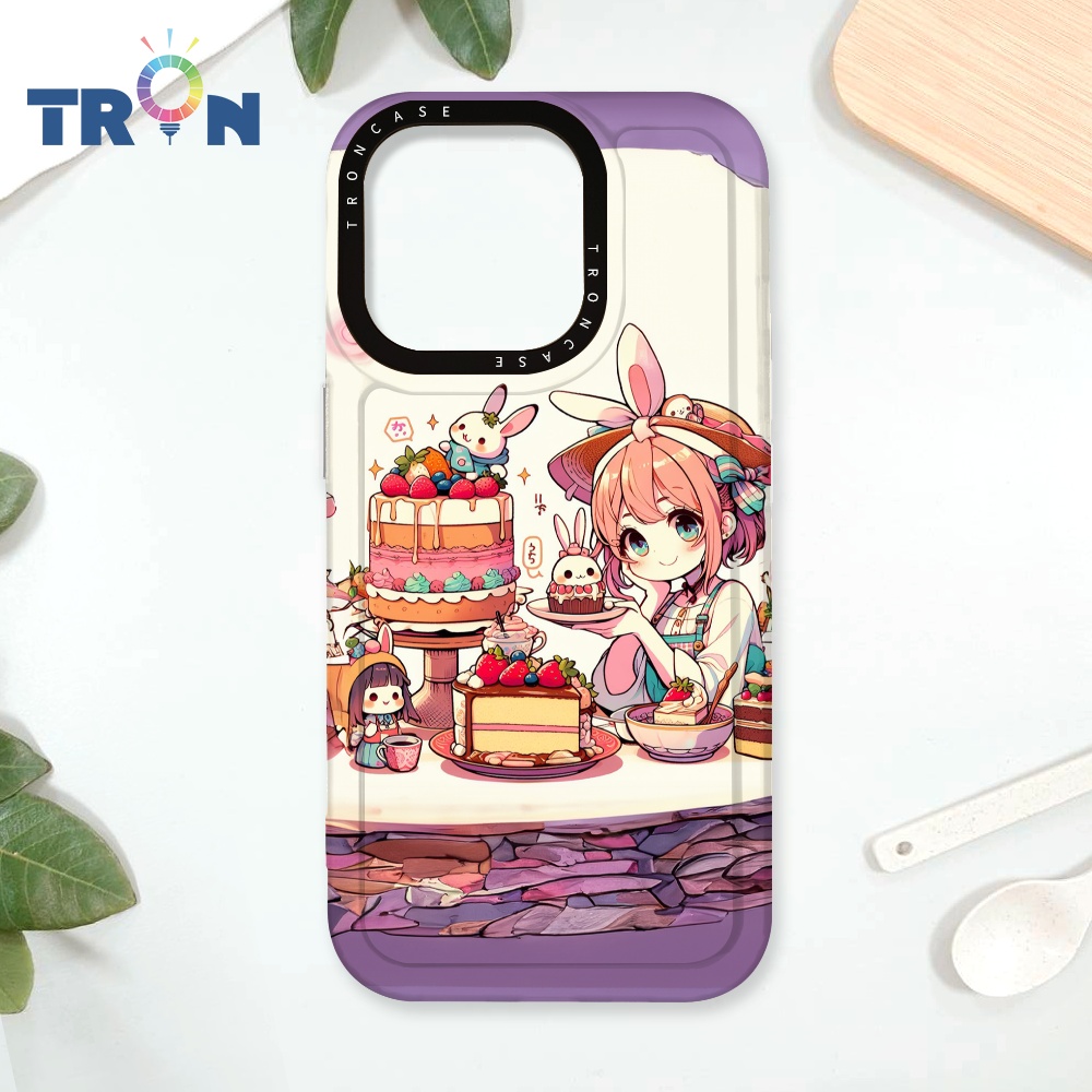 TRON iPhone 16 Pro 兔子蛋糕女孩 太空殼 透白款 手機殼