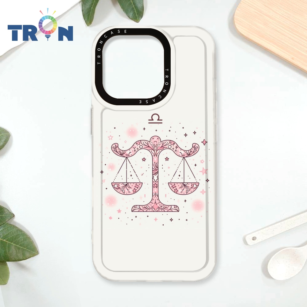 TRON iPhone 16 Pro 粉色系可愛星座 太空殼 透白款 手機殼