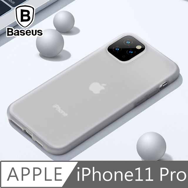 倍思 iPhone11 Pro 液態矽膠防刮抗油污軟殼保護套 透黑