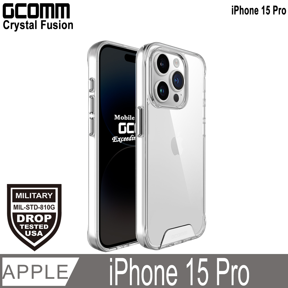 GCOMM Crystal Fusion 透明軍規防摔殼 保護殼 手機殼 iPhone 15 Pro