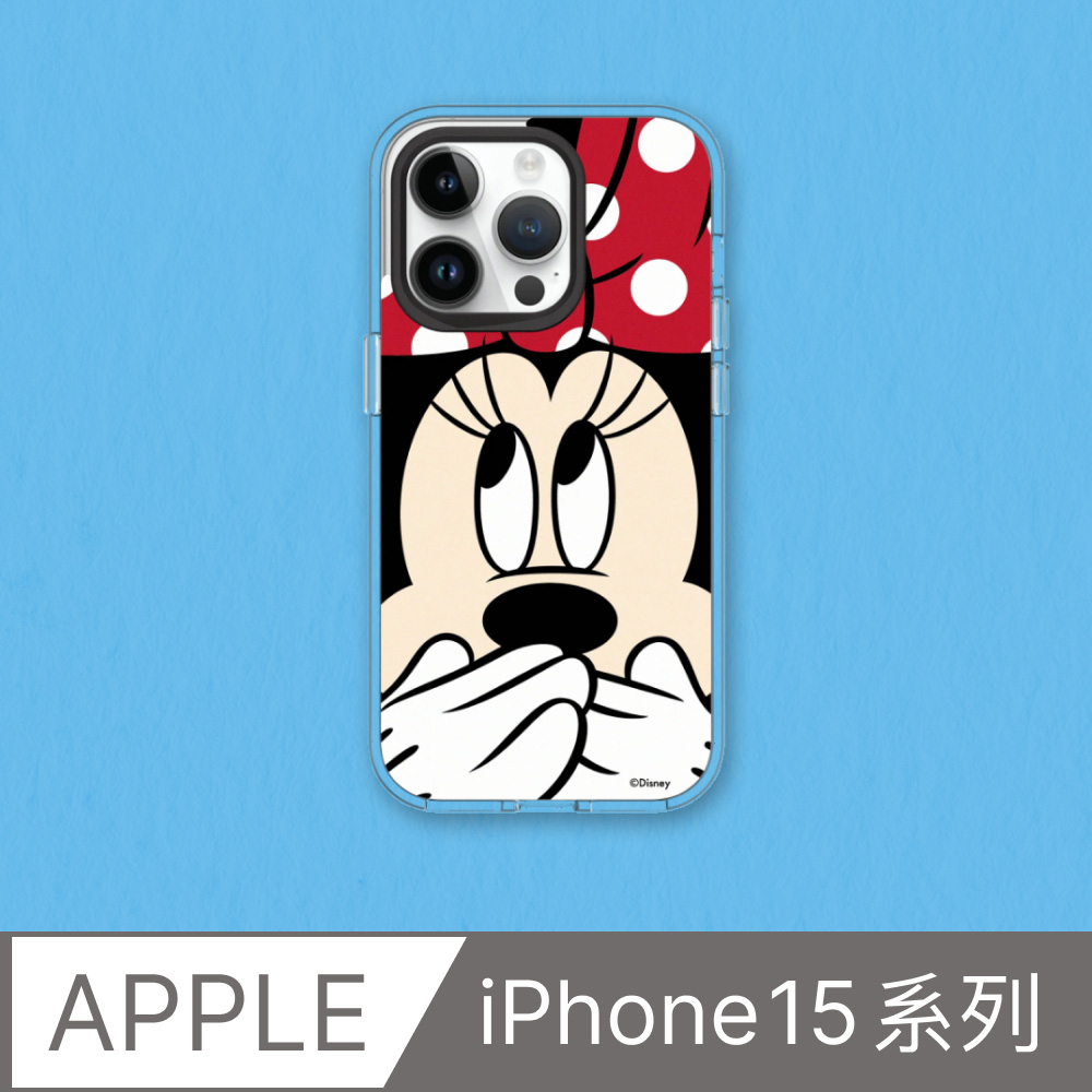RHINOSHIELD 犀牛盾 iPhone 15/Plus/Pro/MaxClear 抗黃化透明防摔手機殼|迪士尼-米奇-米妮摀嘴