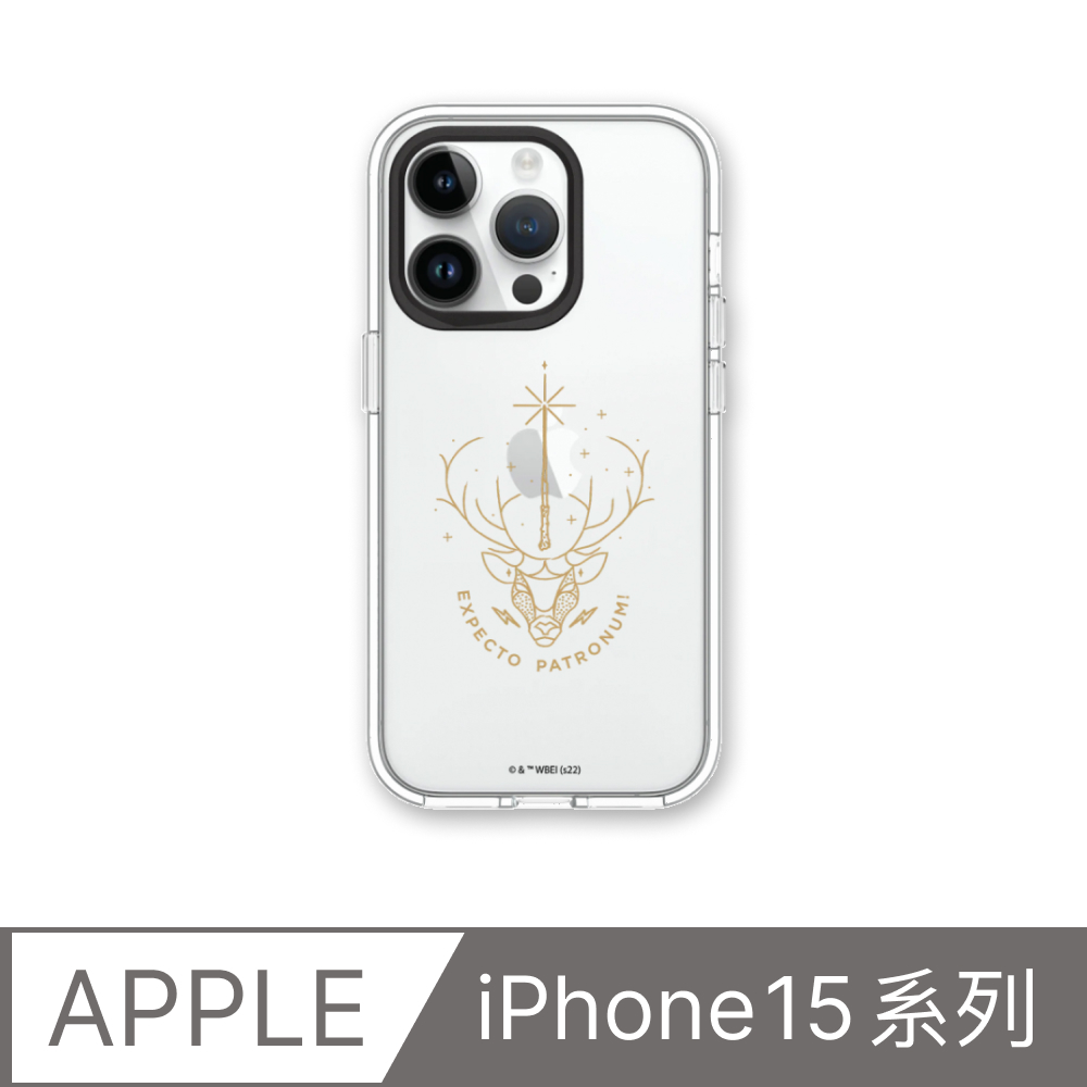 RHINOSHIELD 犀牛盾 iPhone 15/Plus/Pro/MaxClear 抗黃化透明防摔手機殼|哈利波特-圖騰系列疾疾護法現身