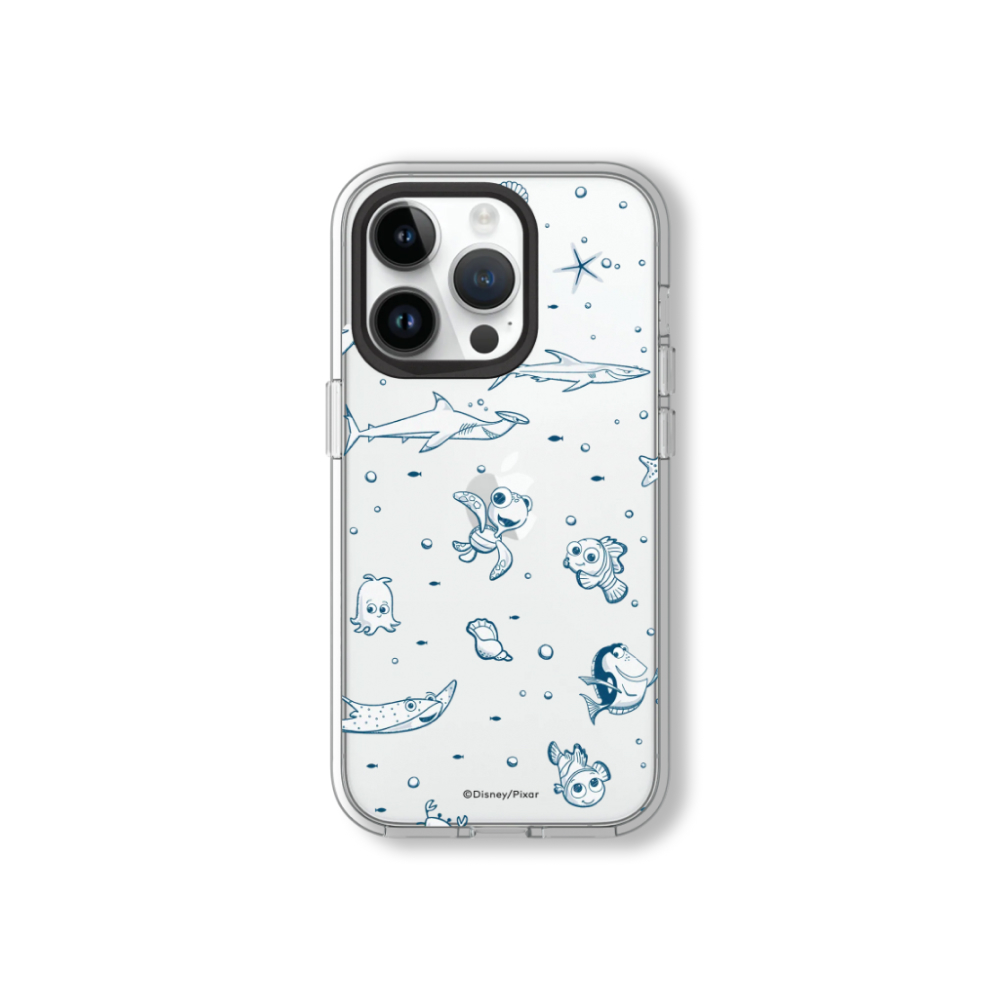 RHINOSHIELD 犀牛盾 iPhone 15/Plus/Pro/MaxClear 抗黃化透明防摔手機殼|皮克斯-海底總動員-海底世界