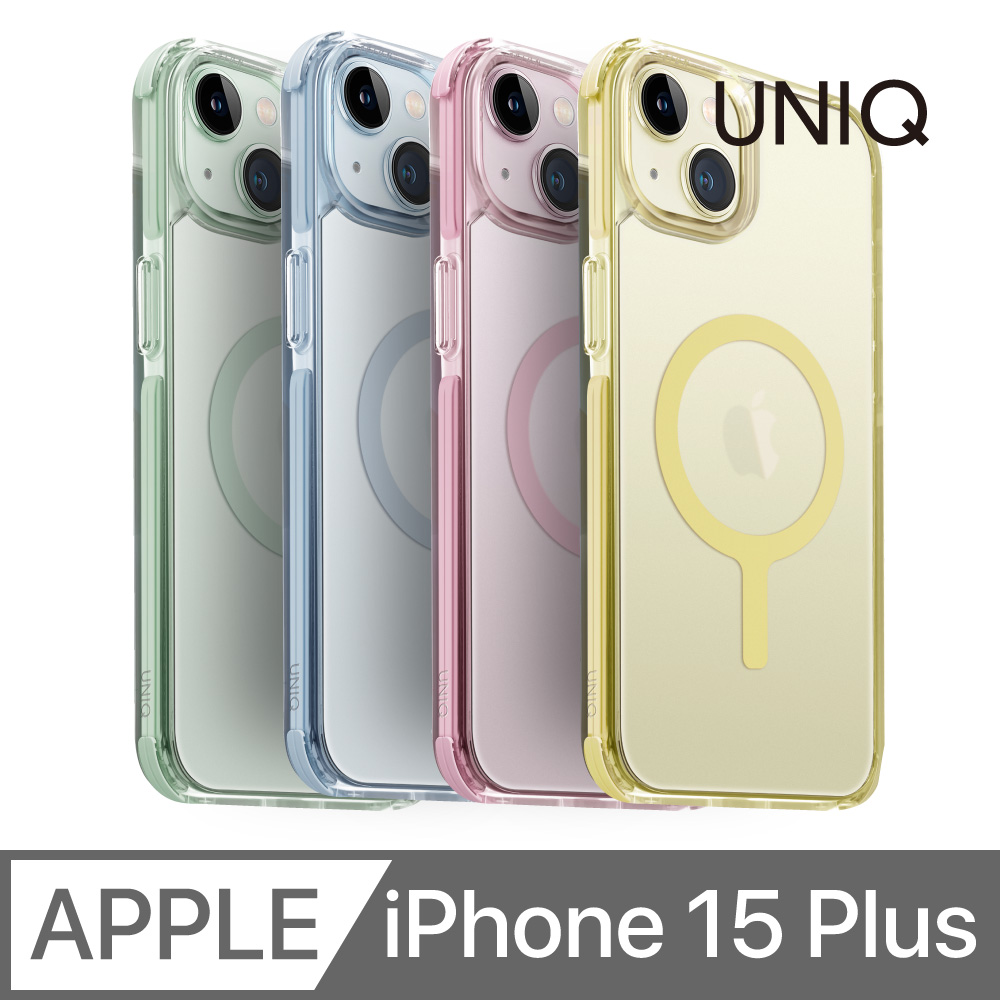 UNIQ iPhone 15 Plus Combat 四角強化軍規磁吸防摔三料保護殼（其他規格）