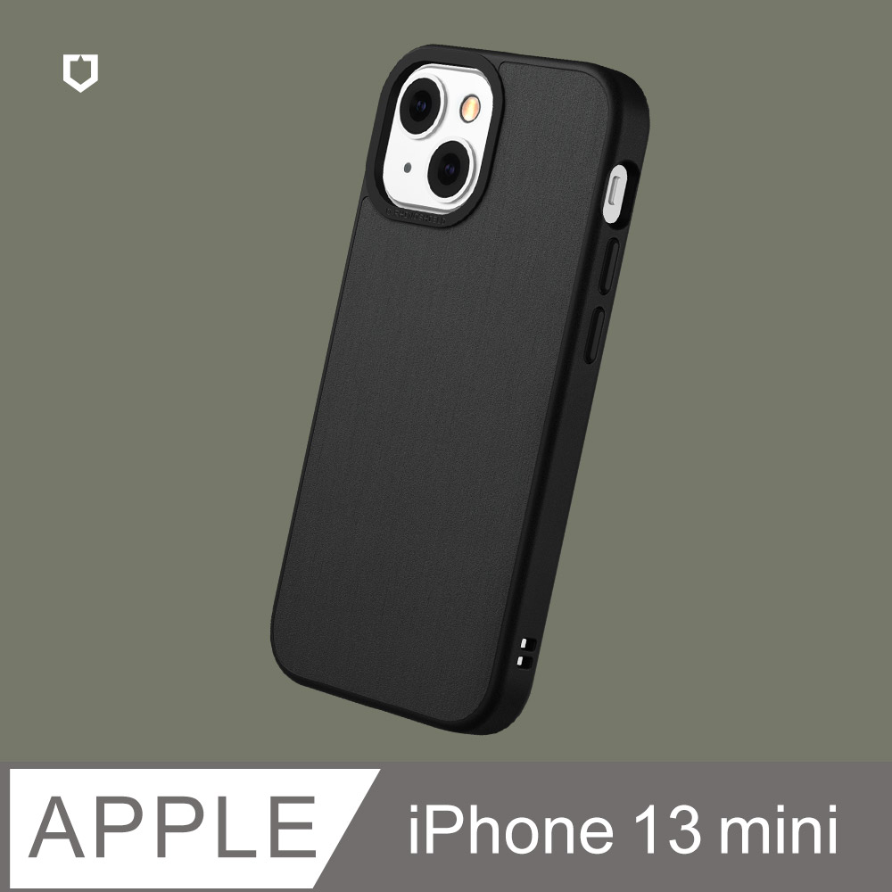犀牛盾 Iphone 13 Mini 5 4吋 Solidsuit 防摔背蓋手機保護殼 髮絲紋黑 Pchome 24h購物