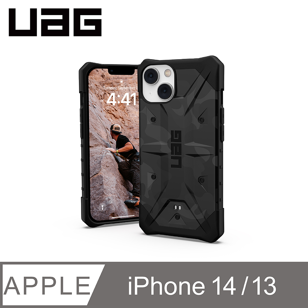 UAG  iPhone 13/14 耐衝擊保護殼-迷彩黑