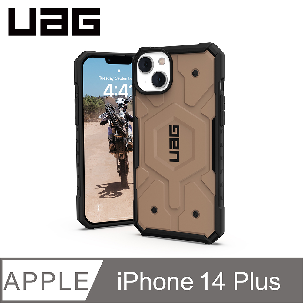 UAG  iPhone 14 Plus MagSafe 耐衝擊保護殼-沙