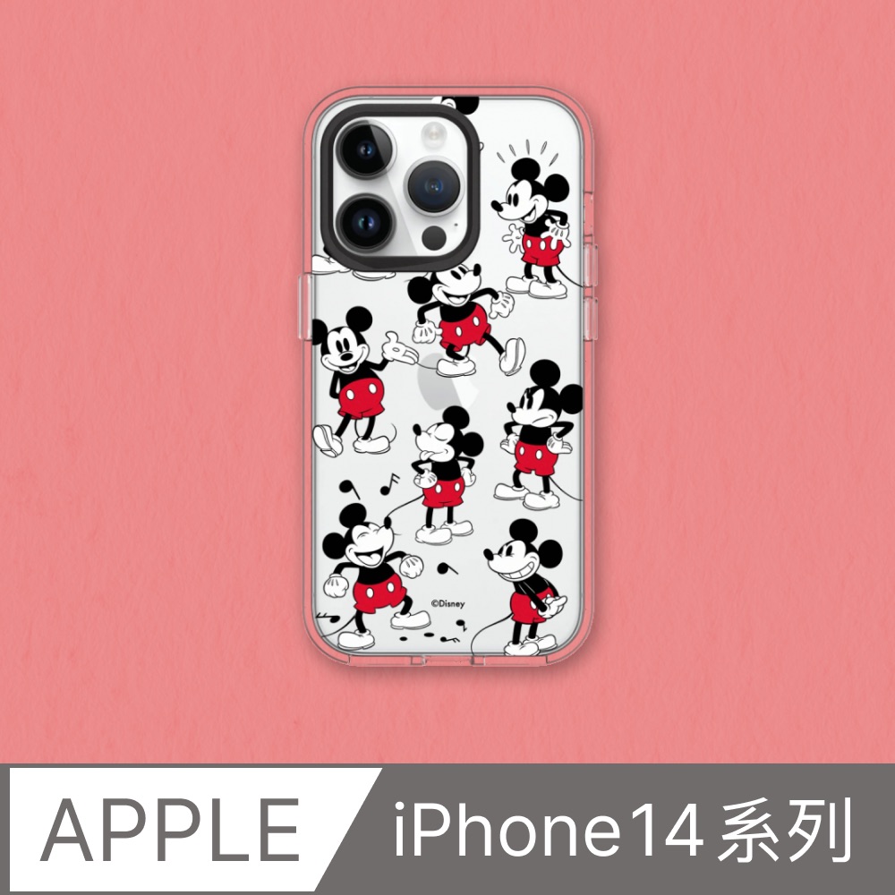 RHINOSHIELD 犀牛盾 iPhone 14系列Clear透明防摔手機殼迪士尼-米奇系列-Sticker-米奇的常態