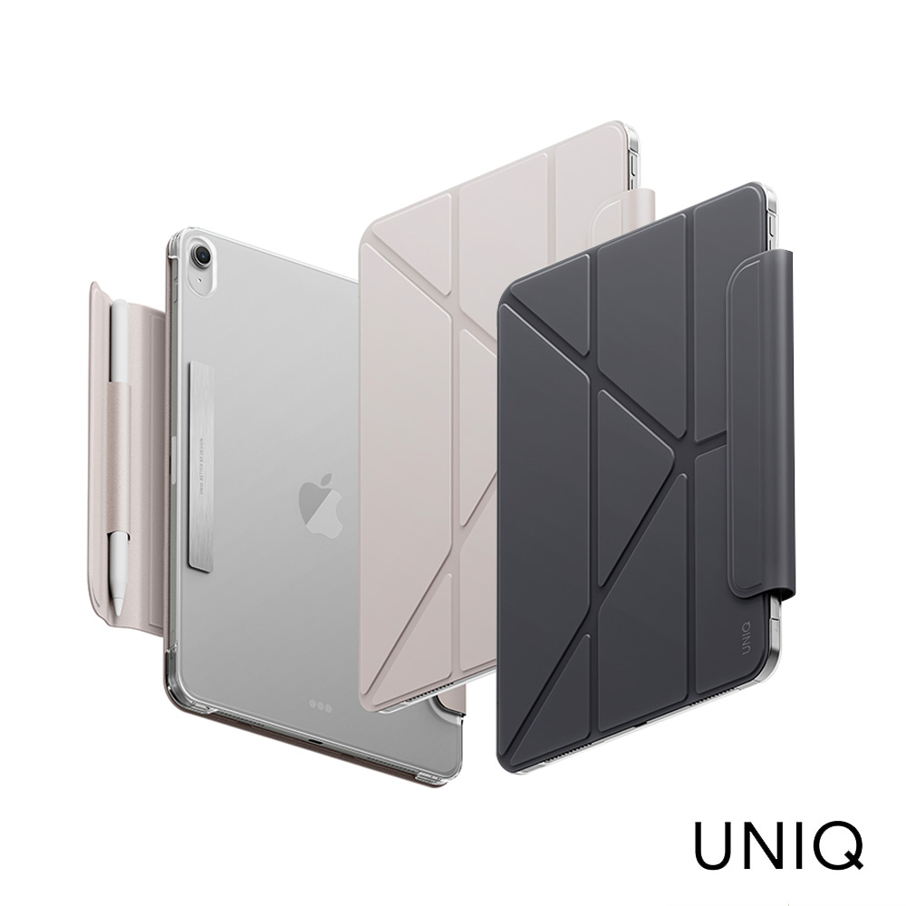 UNIQ iPad Air 13吋(M4 -M2 | 2024-2026) Camden Lite磁吸設計可拆卸式筆套多功能極簡透明保護套