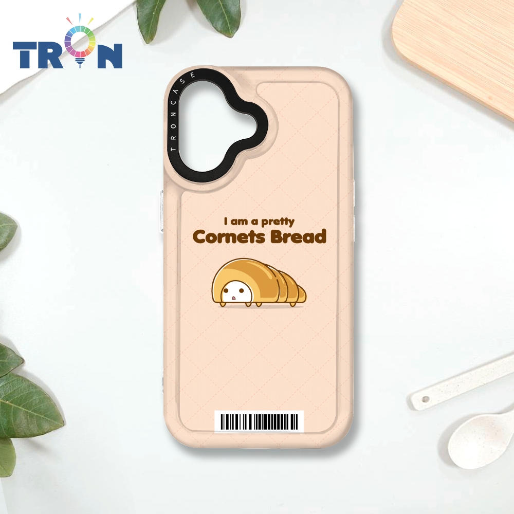 TRON iPhone 16 螺旋捲麵包君小情緒系列 載具 MAGSAFE 磁吸 太空殼 透白款 手機殼
