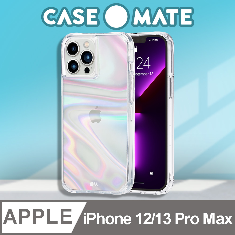 Case-Mate iPhone 12/13 Pro Max Soap Bubble 幻彩泡泡防摔抗菌手機保護殼