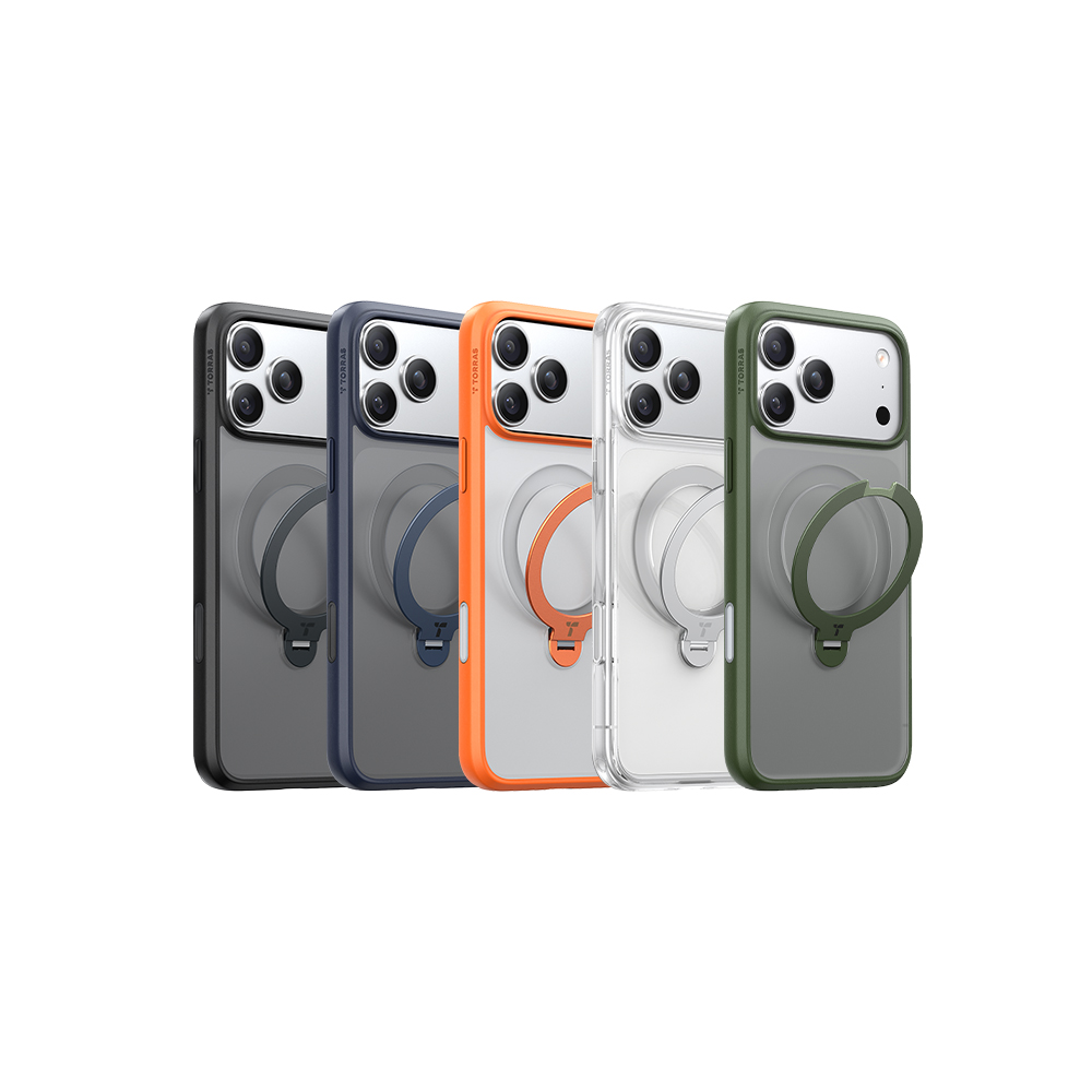 Ostand Spin Magnetic iPhone 17系列 相機按鍵旋轉支架防摔手機殼