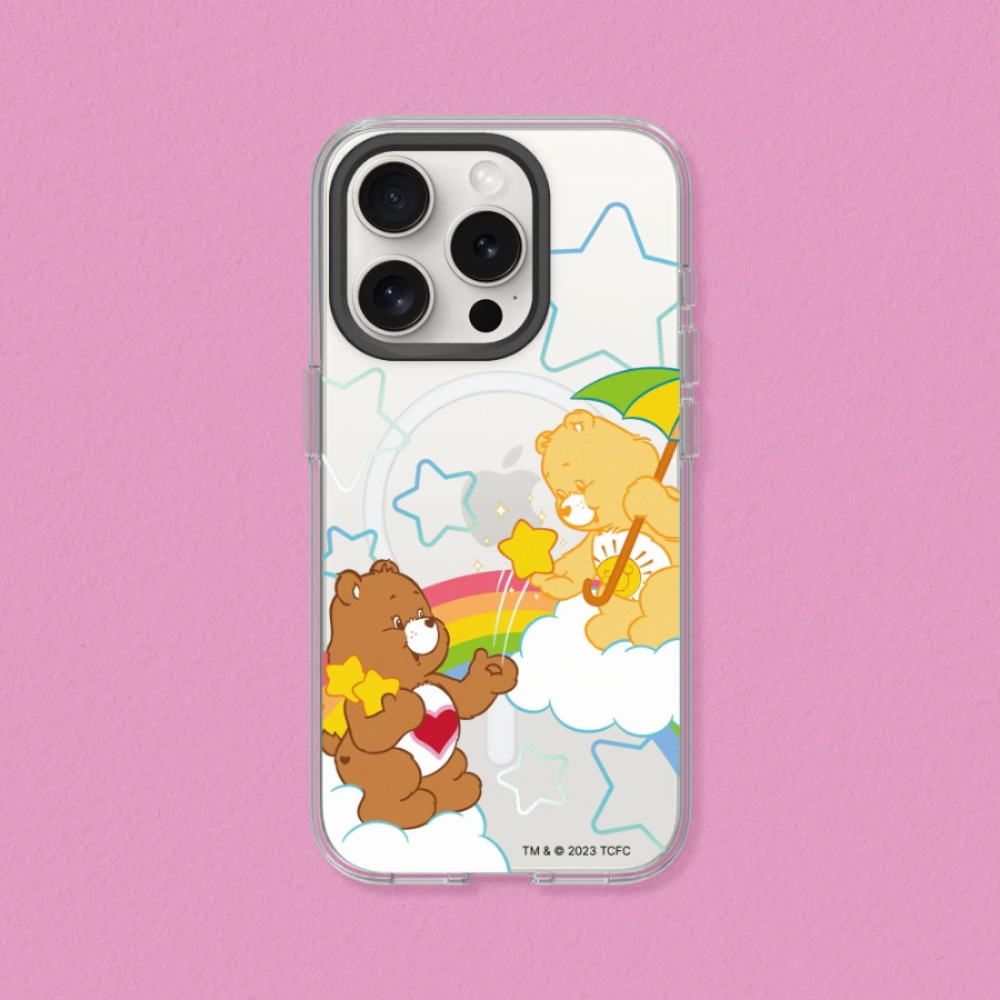 RHINOSHIELD 犀牛盾 iPhone 13系列Clear(MagSafe 兼容)透明防摔手機殼Care Bears系列-熊滿星空
