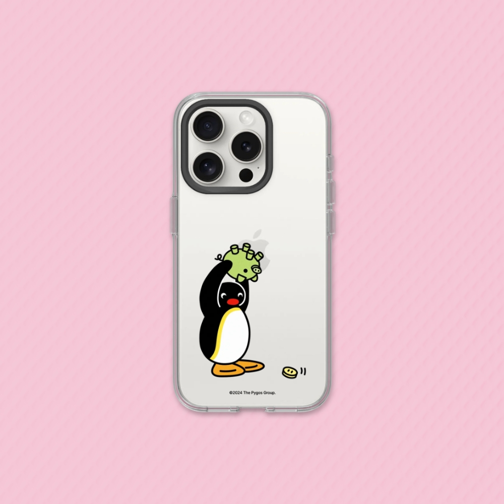 RHINOSHIELD 犀牛盾 iPhone 14系列Clear透明防摔手機殼Pingu企鵝家族系列-Pingu - 月底了嗎