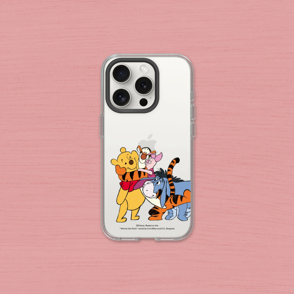 RHINOSHIELD 犀牛盾 iPhone 13/13 Pro/13 Pro Max Clear透明防摔手機殼|小熊維尼-最好的朋友