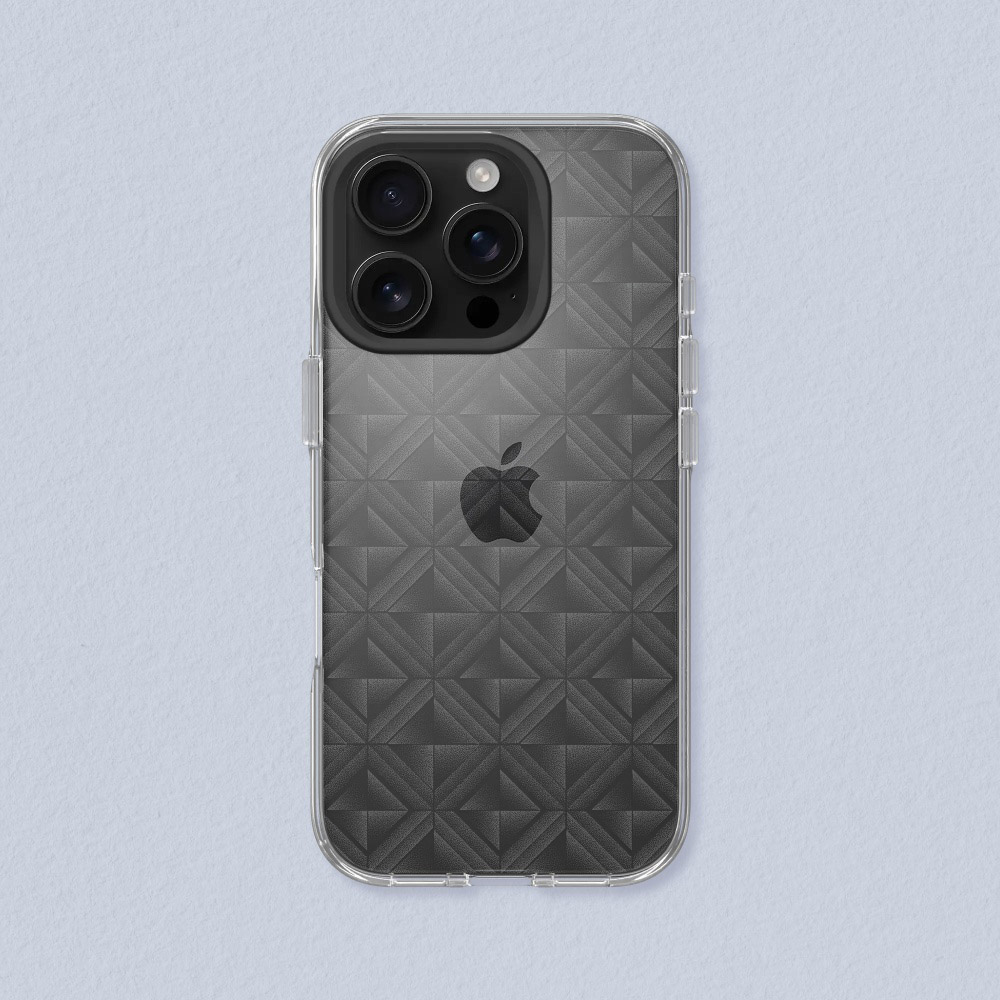 RHINOSHIELD 犀牛盾 iPhone 12/Pro/Pro Max Clear透明防摔手機殼-獨家設計玻璃紋理-晶鑽花玻璃