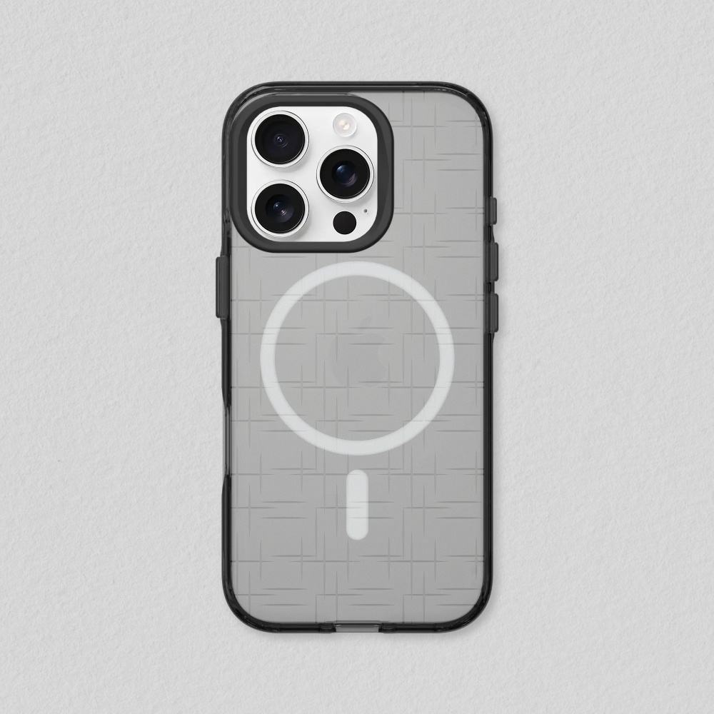 RHINOSHIELD 犀牛盾 iPhone 13 JellyTint(MagSafe 兼容)透明防摔手機殼-獨家設計玻璃紋理系列-十字花紋玻璃
