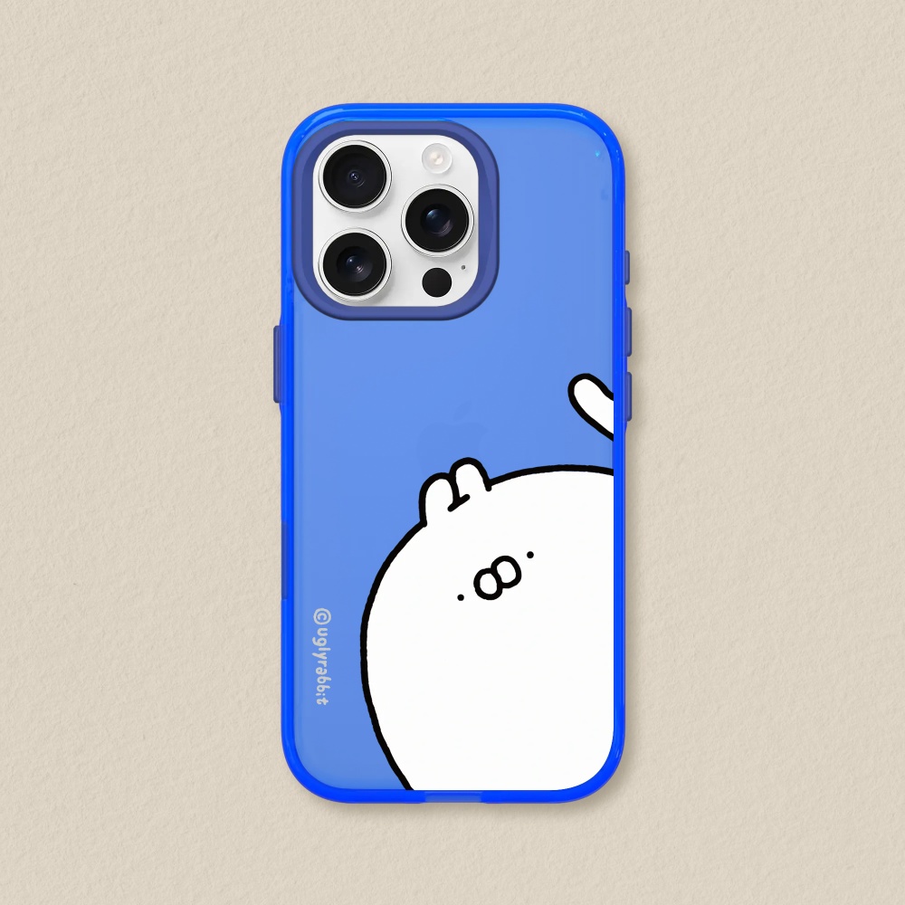 RHINOSHIELD 犀牛盾 iPhone 14/Plus/Pro/Pro Max JellyTint透明防摔手機殼-醜白兔-大臉經典款(多色可選)