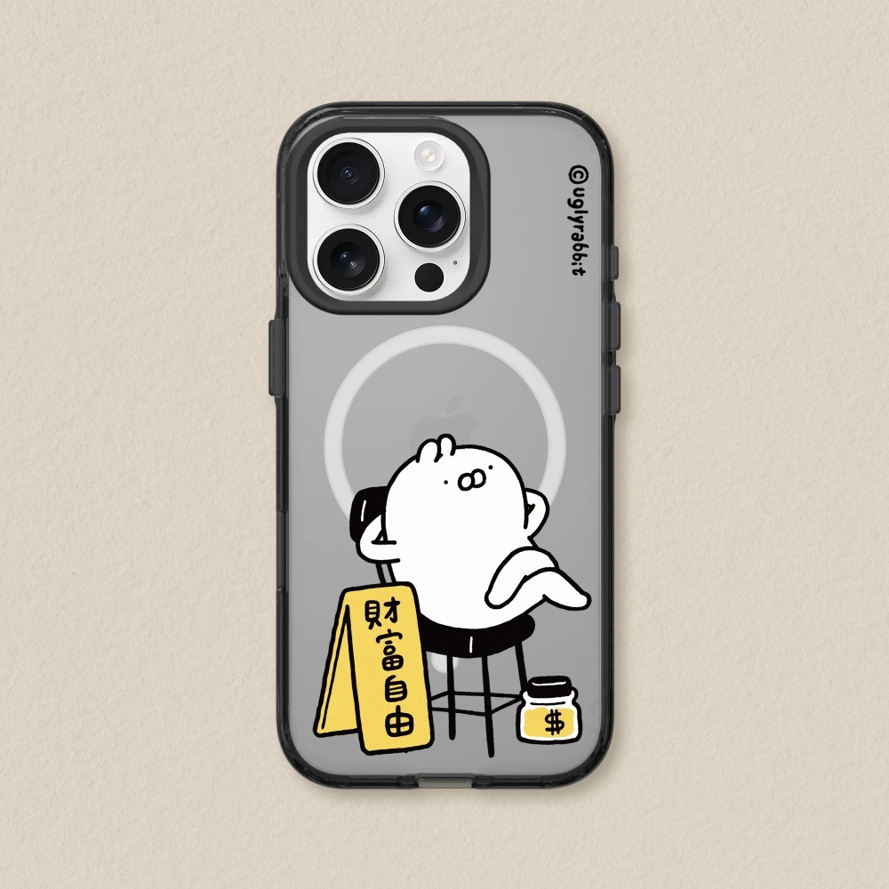 RHINOSHIELD 犀牛盾 iPhone 16/Plus/Pro/Pro Max JellyTint 磁吸透明防摔手機殼|相機鍵按鈕版|醜白兔-財富自由啦!