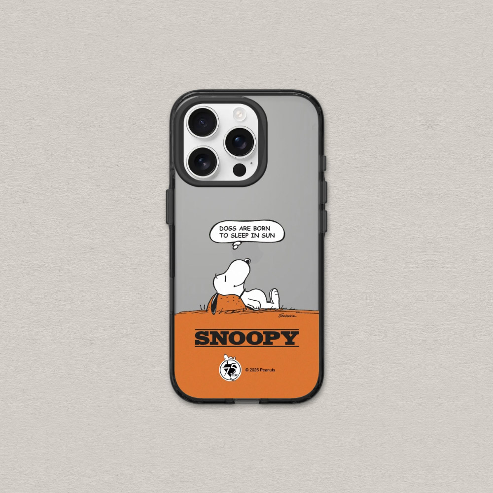 RHINOSHIELD 犀牛盾 iPhone 14/14 Plus/14 Pro/14 Pro Max JellyTint透明防摔手機殼|Snoopy史努比-75週年-休息一下