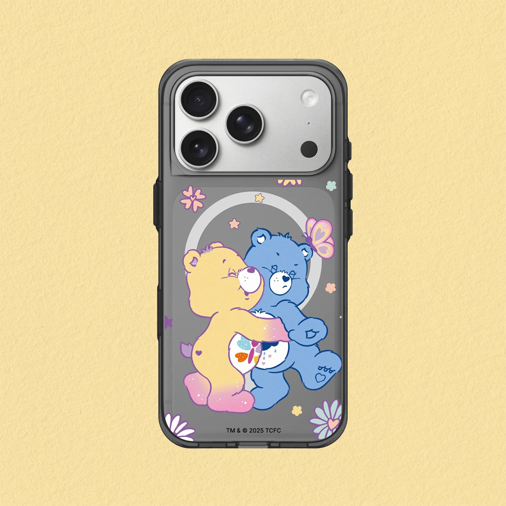 RHINOSHIELD 犀牛盾 iPhone 17/Air/Pro/Max Clear MagSafe兼容 抗黃化透明防摔磁吸手機殼/保護殼|Care Bears-抱一個