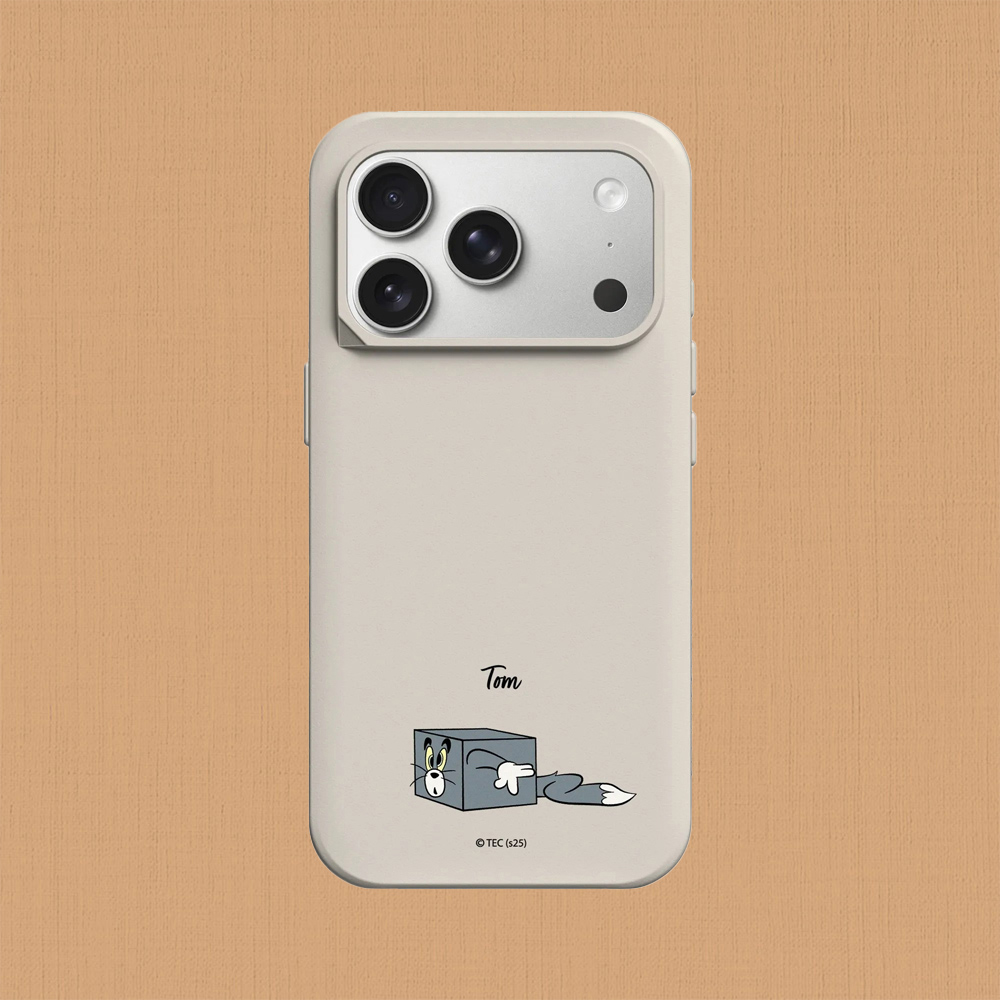 RHINOSHIELD 犀牛盾 iPhone 17/Air/Pro/Max SolidX MagSafe兼容 防摔磁吸手機殼/保護殼|湯姆貓與傑利鼠-貼紙-方塊湯姆貓