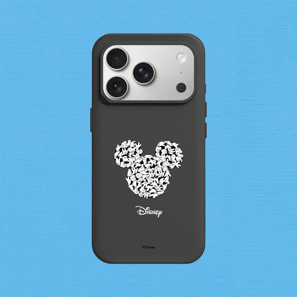 RHINOSHIELD 犀牛盾 iPhone 17/Air/Pro/Max SolidX 強化吸震緩衝防摔手機殼/保護殼｜迪士尼-米奇-黑標款-米奇與白手套