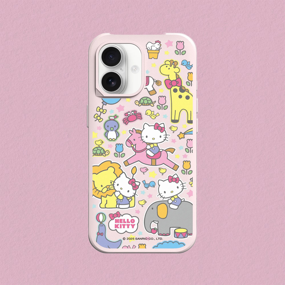 RHINOSHIELD 犀牛盾 iPhone 17/Air/Pro/Max SolidX 強化吸震緩衝防摔手機殼/保護殼|Hello Kitty-樂遊動物園